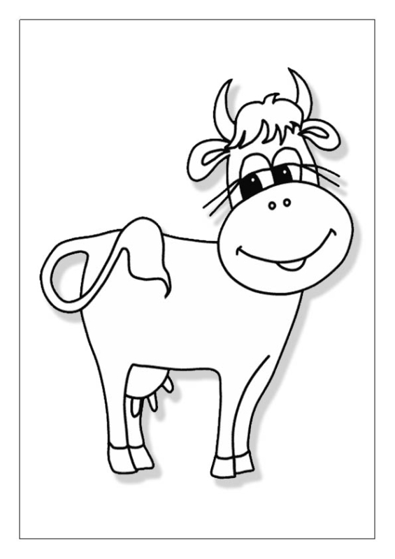 47 dessins de vache Kfesto mignons et simples