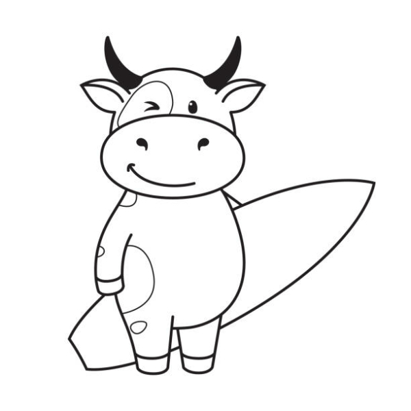 57 dessins de vache à colorier iStock
